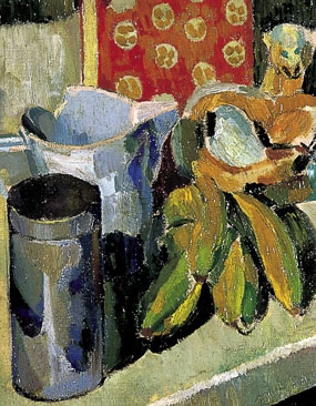 Image of painting Still life with Omega cat