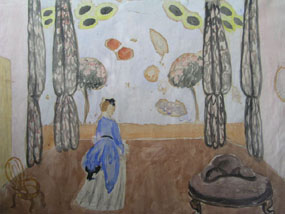 Image of watercolour Study for stage set