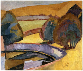 Image of painting The Pond at Charleston