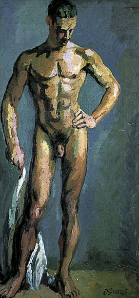 Image of painting Standing male nude - Study of Tony Asserati