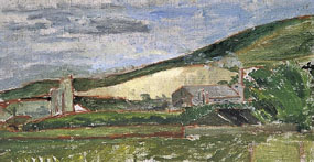Image of painting Industrial buildings on the downs