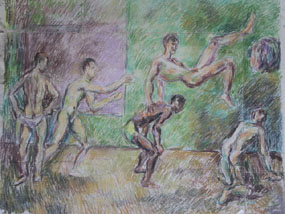 Image of drawing Leap Frog
