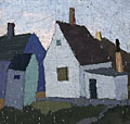 painting Painting of a group of buildings [Click here to see more information about this item]