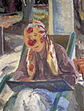 painting Portrait of a girl reading [Click here to see more information about this item]