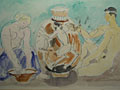 watercolour Greek Figures [Click here to see more information about this item]