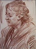 drawing Head of a woman [Click here to see more information about this item]